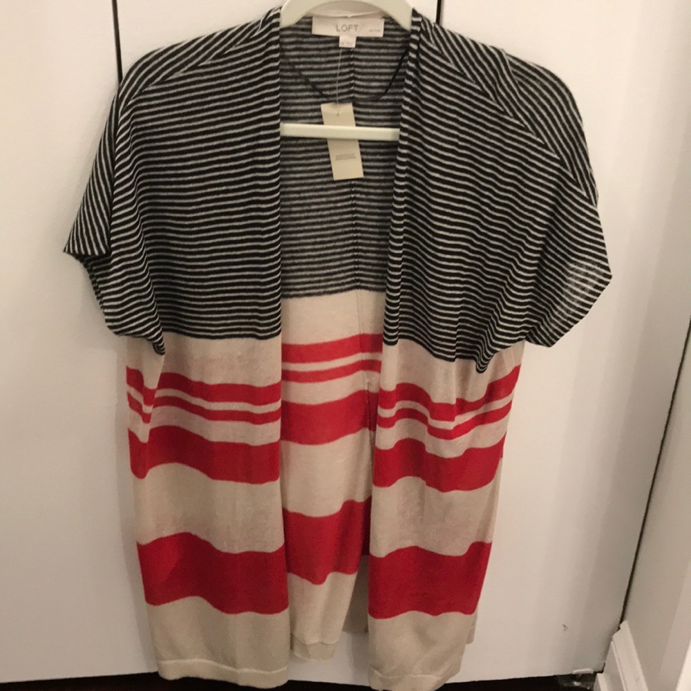 Long short sleeve top